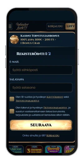 Wonderluck Casino login